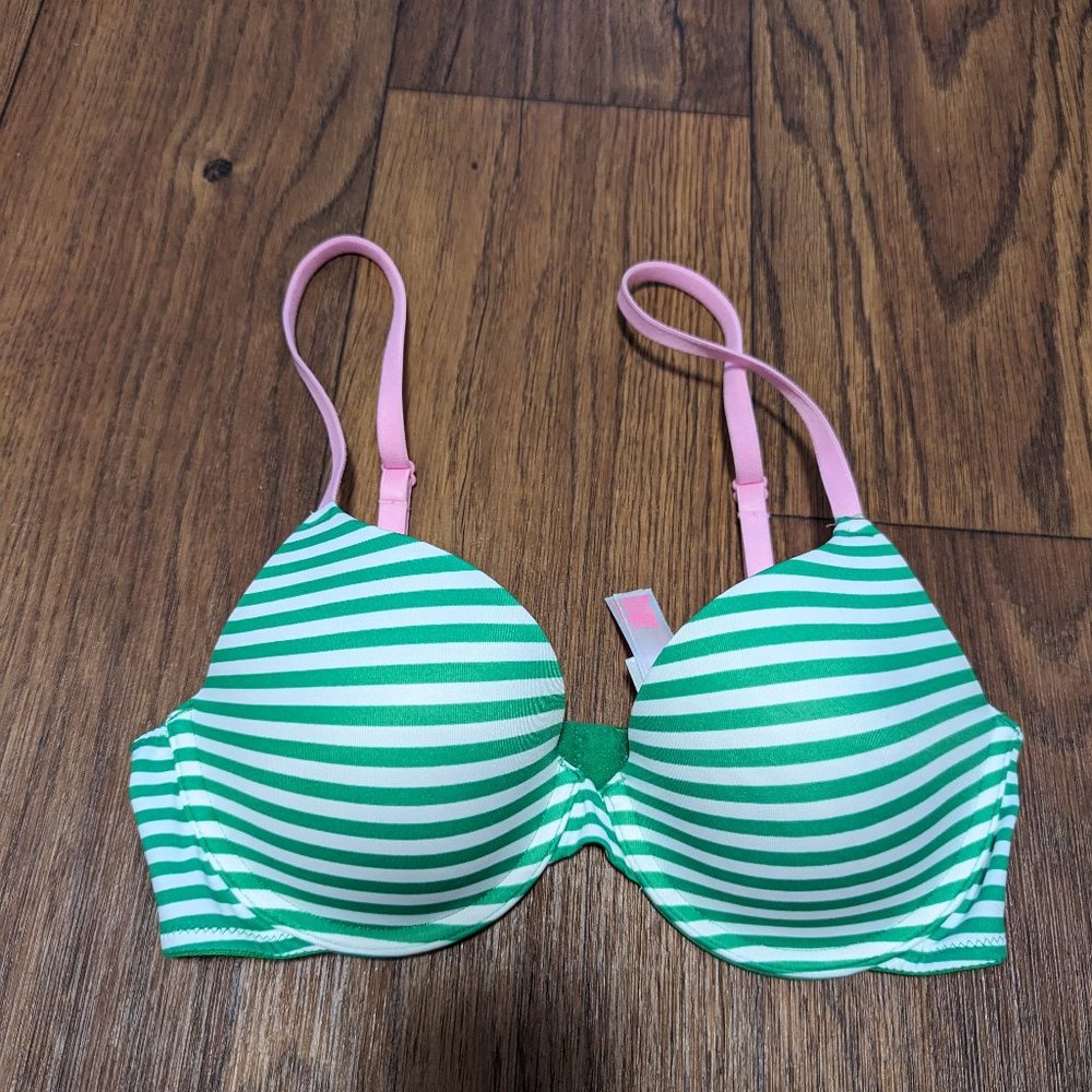 VS PINK Wear Everywhere T-Shirt Lightly Lined Bra 32c - Victoria's Secret